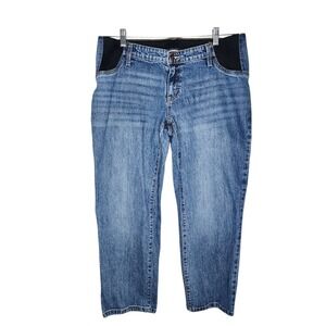 Isabel Maternity Vintage Straight Panel Jeans Under Belly Fit Size 8